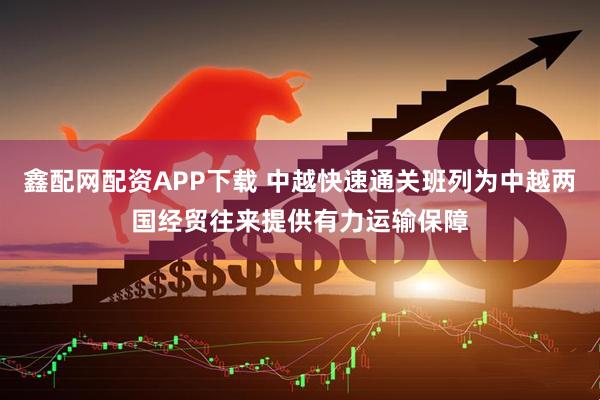鑫配网配资APP下载 中越快速通关班列为中越两国经贸往来提供有力运输保障