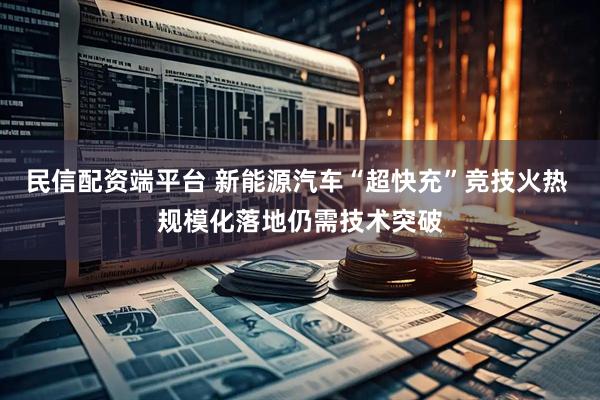 民信配资端平台 新能源汽车“超快充”竞技火热 规模化落地仍需技术突破